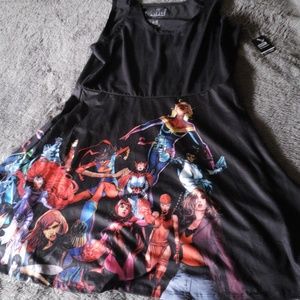 Marvel women's 2x skater dress